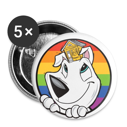 pride icon png - Buttons small 1'' (5-pack)