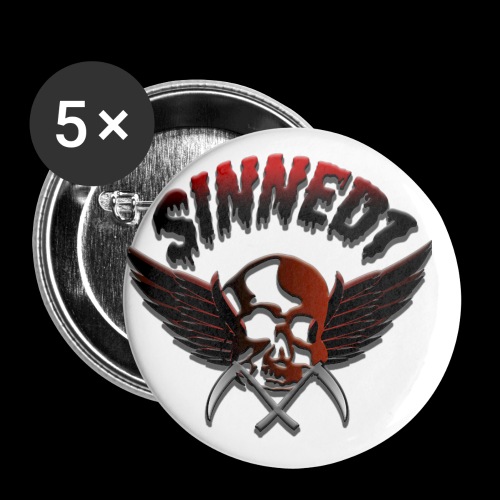 Sinned1 Dripping Text - Buttons small 1'' (5-pack)