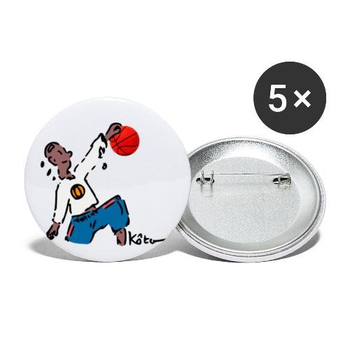 Basketball - Buttons small 1'' (5-pack)