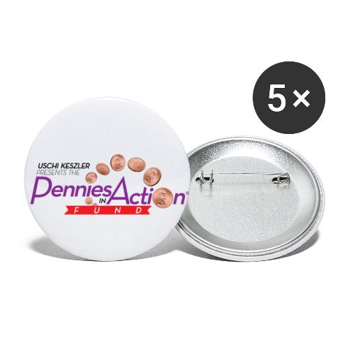 Pennies In Action Logo - Buttons small 1'' (5-pack)