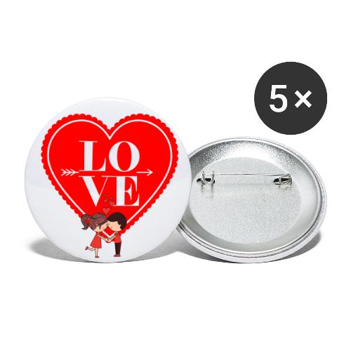 Love Valentine's Day, Designs February 14, Harmony - Buttons small 1'' (5-pack)