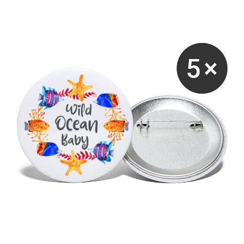Wild ocean baby - Buttons small 1'' (5-pack)