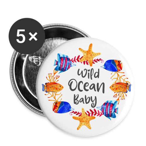 Wild ocean baby - Buttons small 1'' (5-pack)