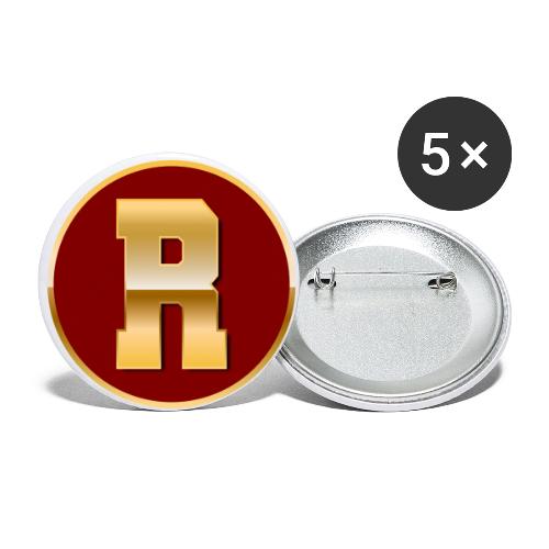 Letter R – Capital Varsity Alphabet Monogram - Buttons small 1'' (5-pack)