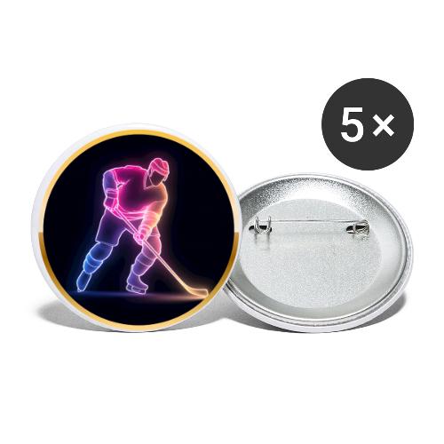 Hockey: Neon Ice Rush - Buttons small 1'' (5-pack)