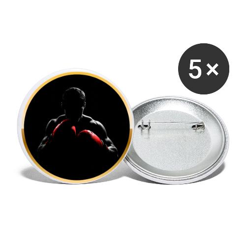 Boxing: Crimson Gloves Fighter - Buttons small 1'' (5-pack)