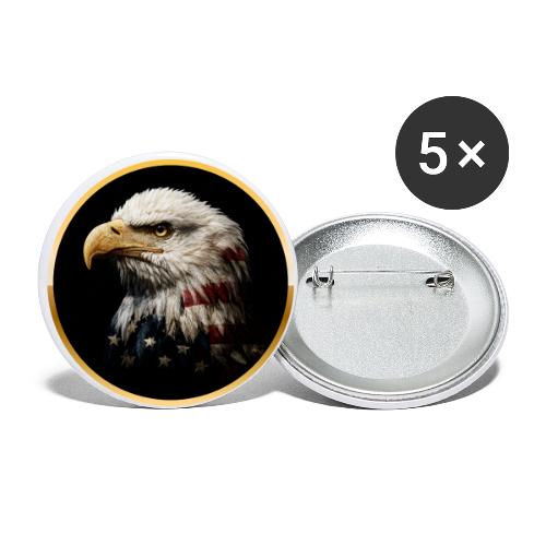 America: Golden Freedom Crest - Buttons small 1'' (5-pack)