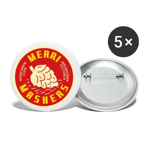 Merri Mashers New Round Logo Single - Buttons small 1'' (5-pack)