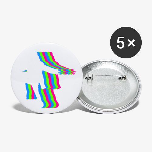silhouette rainbow cut 1 - Buttons small 1'' (5-pack)