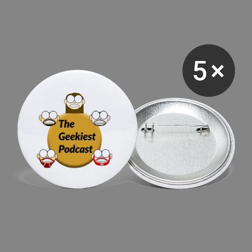 The Geekiest Podcast Logo - Buttons small 1'' (5-pack)