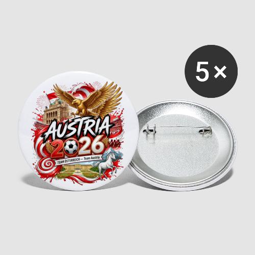 Austria 2026 — Team Österreich | World Cup - Buttons small 1'' (5-pack)