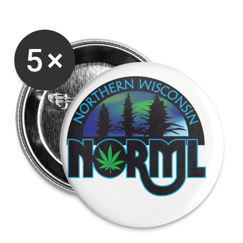 Northern Wisconsin NORML Official Logo - Buttons small 1'' (5-pack)