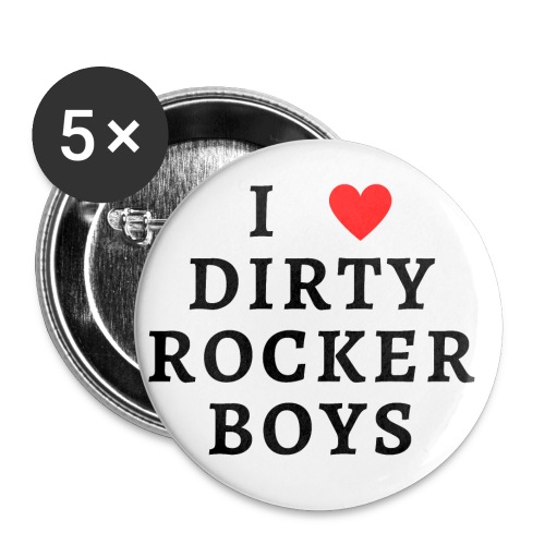I HEART DIRTY ROCKER BOYS - Buttons small 1'' (5-pack)