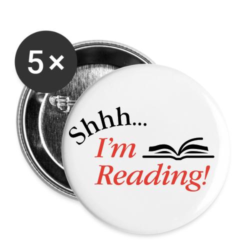 Shhh... I'm Reading! - Buttons small 1'' (5-pack)