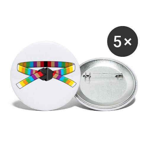 Multicolor Belt - Buttons small 1'' (5-pack)