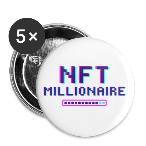NFT Millionaire Loading in the making - Buttons small 1'' (5-pack)