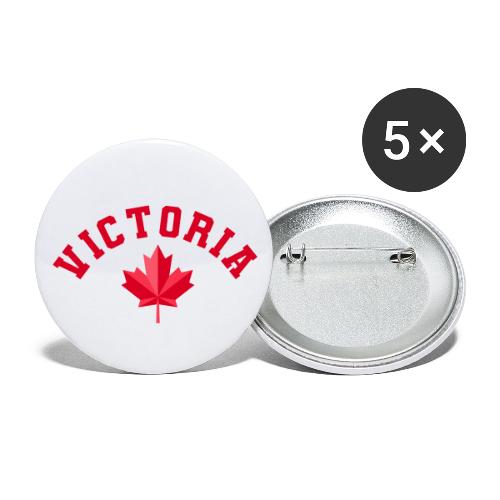 Victoria with maple leaf - Buttons small 1'' (5-pack)