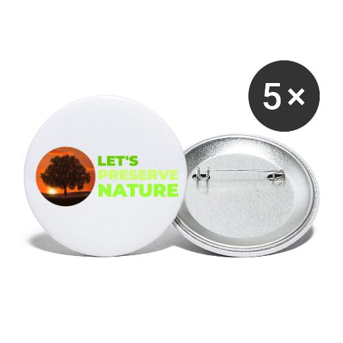 Nature protection - Buttons small 1'' (5-pack)