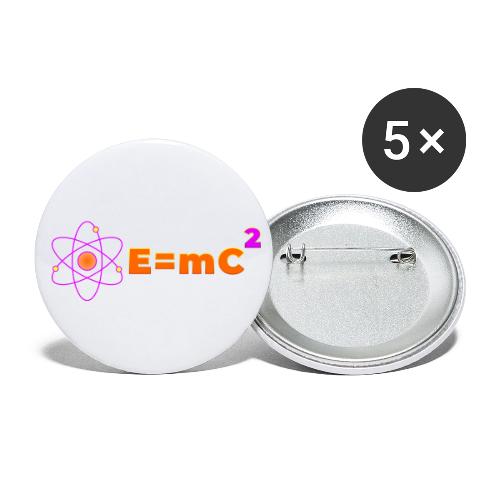 E = mc² - Buttons small 1'' (5-pack)