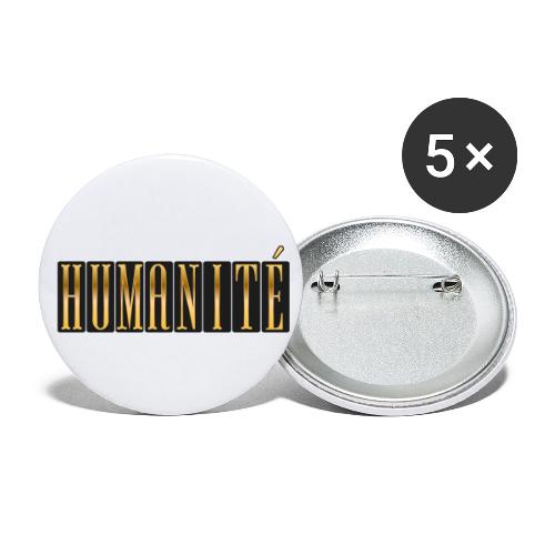 Humanity in Golden Letters - Buttons small 1'' (5-pack)