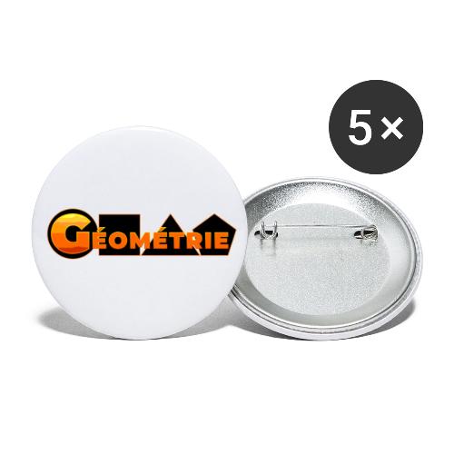 Geometry: Shapes and Figures - Buttons small 1'' (5-pack)