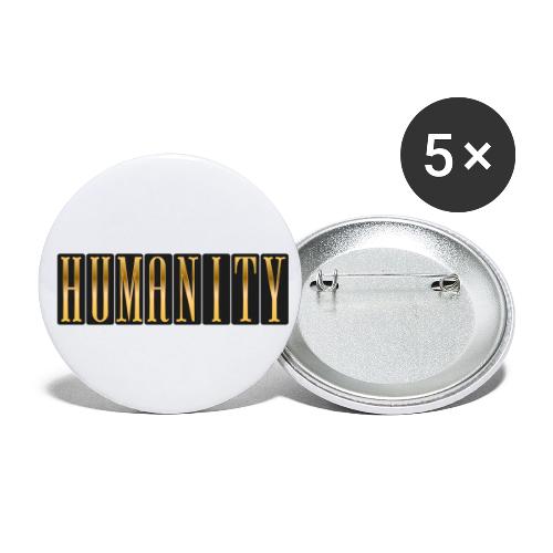 Golden Humanity Statement - Buttons small 1'' (5-pack)