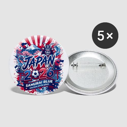 Japan 2026 — Samurai Blue | World Cup - Buttons small 1'' (5-pack)