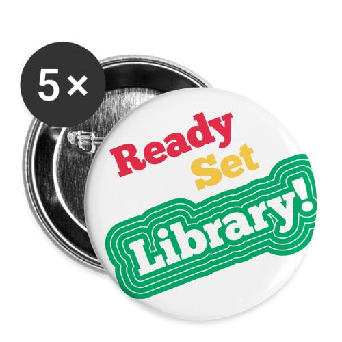 Ready Set Library! - Buttons small 1'' (5-pack)