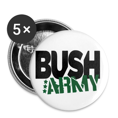 BUSHArmyblack png - Buttons small 1'' (5-pack)