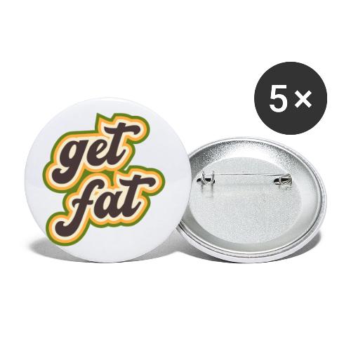 Retro get fat - Buttons small 1'' (5-pack)