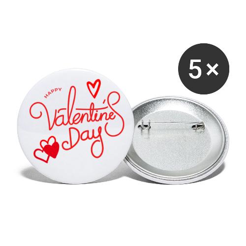 San Valentín, Moda Celebra Día 14 de Febrero - Buttons small 1'' (5-pack)