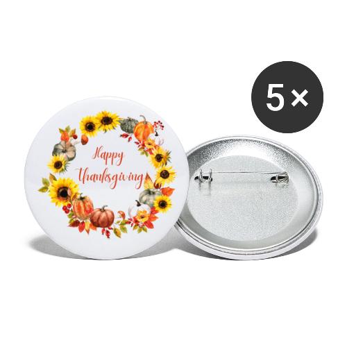 Happy thanksgiving - Buttons small 1'' (5-pack)
