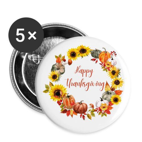 Happy thanksgiving - Buttons small 1'' (5-pack)