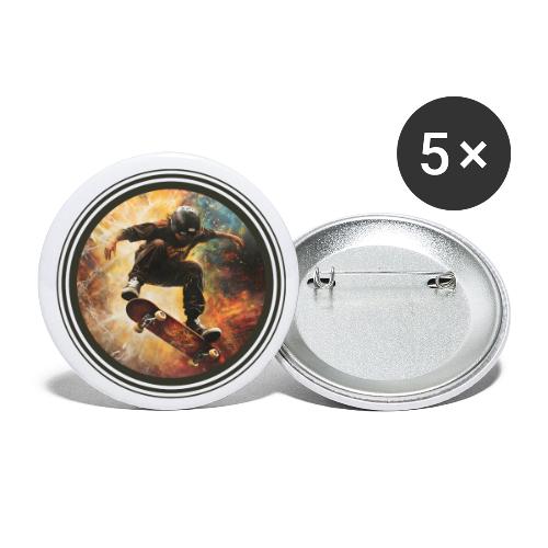 Skateboarding Flow - Buttons small 1'' (5-pack)
