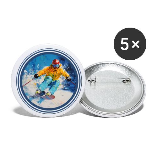 Born for Skiing - Buttons small 1'' (5-pack)