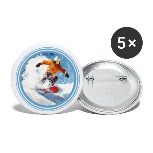 Snowboarding Edge - Buttons small 1'' (5-pack)