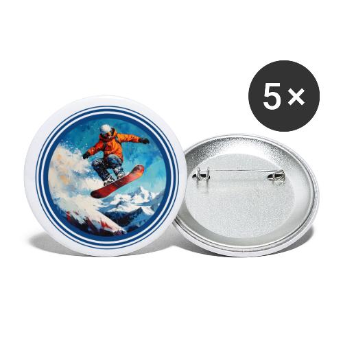 Snowboarding Vibes - Buttons small 1'' (5-pack)