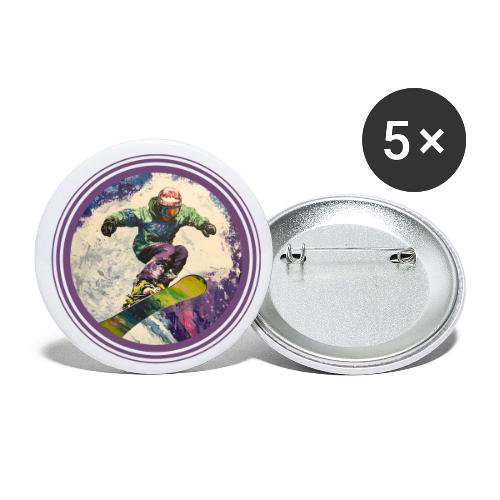 Snowboarding Soul - Buttons small 1'' (5-pack)