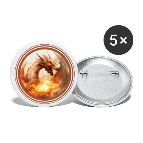 Dragon's Wrath - Buttons small 1'' (5-pack)