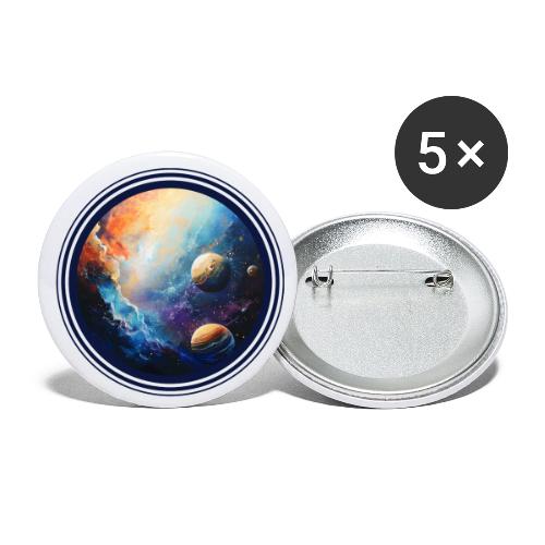 Nebula of Planets - Buttons small 1'' (5-pack)