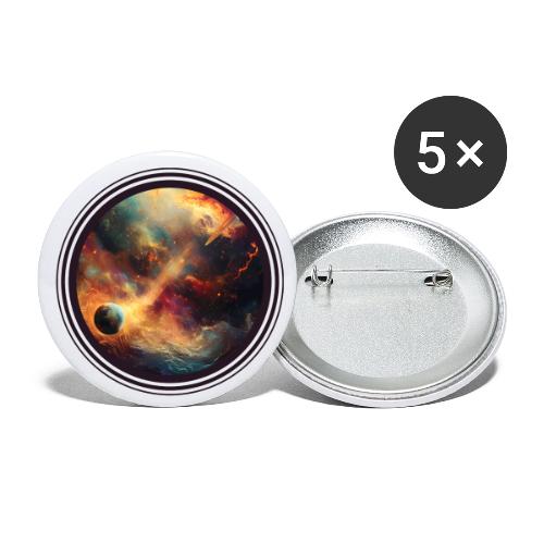 The Painted Planets - Buttons small 1'' (5-pack)