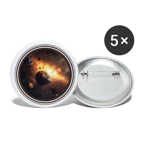 Asteroids Drift - Buttons small 1'' (5-pack)