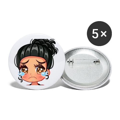 Sad Emote - Buttons small 1'' (5-pack)