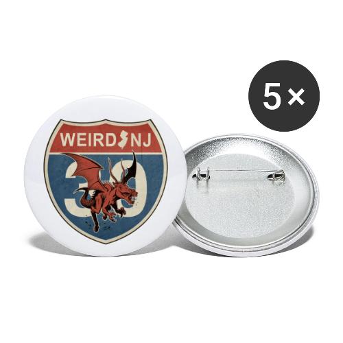 Weird NJ HIghway Shield - Buttons small 1'' (5-pack)