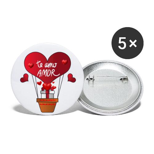 Fashion Valentine's Day Hearts, Gifts February 14 - Buttons small 1'' (5-pack)
