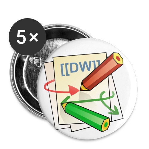 DokuWiki Logo - Buttons small 1'' (5-pack)