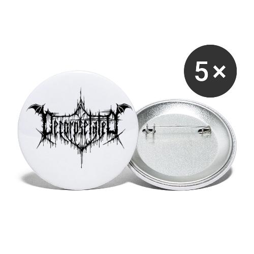 Decorpsetated Logo Black - Buttons small 1'' (5-pack)