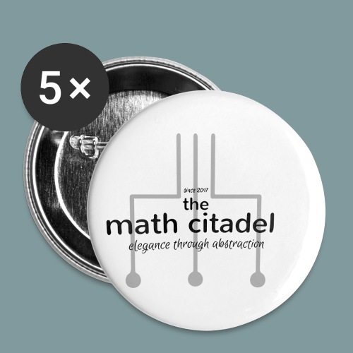 Abstract Math Citadel - Buttons small 1'' (5-pack)