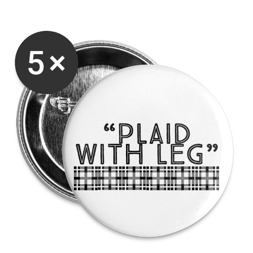 Plaid With Leg - Buttons small 1'' (5-pack)