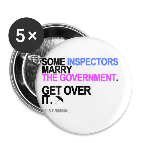 some inspectors marry the government lg - Buttons small 1'' (5-pack)